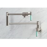 3.8 GPM 1 Hole Wall Mounted Pot Nickel DF-1-SD2787 Faucets Toilets Sinks Turn Valves and Much More!