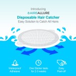 Aire Allure 25 Pack Disposable Shower Drain Hair Catcher Mesh Stickers