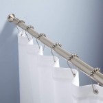 Amazer Spring Tension Shower Curtain Rod 42-72 Inches Rust-Resistance Shower Curtain Rod Bathroom Rod Nickel