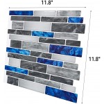 Art3d 10-Sheet Premium Self-Adhesive Kitchen Backsplash Tiles in Marble 12"X12"