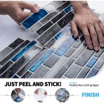 Art3d 10-Sheet Premium Self-Adhesive Kitchen Backsplash Tiles in Marble 12"X12"