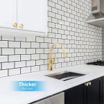 Art3d Subway Tiles Peel and Stick Backsplash 10 Tiles Thicker Design