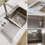 Bathroom Sinks Laundry Pool Balcony Household Stainless Steel Laundry Sink Wash Basin With Washboard Easy To Clean Double Sink Laundry Pool Gift  Color : A  Size : 80*48*22cm