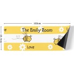 Bee Personalized Kitchen Floor Mat and Rug Custom Floor Mat Anti-Slip Rugs for Kitchen Floor Home Office Sink Laundry