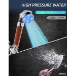Cobbe Shower Head LED Color Changing Filter Filtration Water Saving Spray Handheld Showerheads with Hose and Base for Dry Skin & Hair with Temperature-Controlled Shower Heads