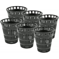 Danco 10739P Catcher Replacement Baskets for Stand-Alone Shower Trap | Hair Drain Clog Prevention Pack of 6 Black 6 Count