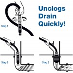 Drain King 186 Unclogs Bathroom Sinks Showers and Swimming Pool Drains 1.5 to 3 Inch