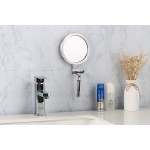 Ettori Shower Mirror Fogless for Shaving with Razor Holder Powerful Lock Suction Fogless Mirror for Shower