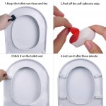 FOOFOO Bidet Toilet Seat Bumper for Bidet Attachment with Strong Adhesive White 4PACK