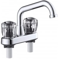 Home Plus Classic Chrome Two Handle Laundry Faucet 4 in.