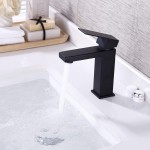 KES Black Bathroom Faucet Single Handle Type Stainless Steel Faucet Lavatory cUPC Certified Vanity Sink Faucet Matt Black L3156ALF-BK