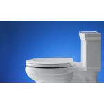 KOHLER K-4734-0 Rutledge Elongated White Toilet Seat With Grip-Tight Bumpers Quiet-Close Seat Quick-Release Hinges Quick-Attach Hardware No Slam Toilet Seat
