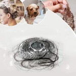 LEKEYE Drain Hair Catcher Bathtub Shower Drain Hair Trap Strainer Stainless Steel Drain ProtectorPatented Product
