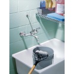 Moen 8230 Commercial M-DURA Two-Handle Service Sink Faucet with Vacuum Breaker Rough Chrome