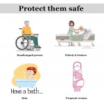 Texinpress 2 Pack Shower Handles 12’’ Shower Safety Bars Suction for Elderly Seniors Handicap Bath Handles for Tub for Bathroom Walls Gray2 Pack