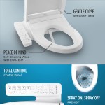 TOTO SW3074#01 WASHLET C2 Electronic Bidet Toilet Seat with PREMIST and EWATER+ Wand Cleaning Elongated Cotton White