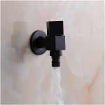 YINYANG Black Color Washing Machine Tap Cold Water Only Laundry Utility Faucet Wall Mounted