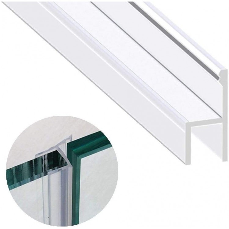 Zengest Glass Door Seal Strip 120 Inch Soft Shower Door Sweep to Stop Leaks Shower Silicone Seal Strip