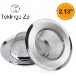2 Pack 2.13" Top 1" Basket- Sink Strainer Bathroom Sink Utility Slop Laundry RV and Lavatory Sink Drain Strainer Hair Catcher. 1 16" Holes. Stainless Steel
