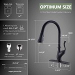 APPASO Oil Rubbed Bronze Kitchen Faucet Antique Bronze Kitchen Sink Faucet with Pull Down Sprayer Single Handle Kitchen Faucets Bronze High Arc for Sink