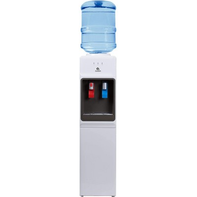 Avalon A1WATERCOOLER A1 Top Loading Cooler Dispenser Hot & Cold Water Child Safety Lock Innovative Slim Design Holds 3 or 5 Gallon Bottles-UL Energy Star Approved White