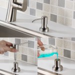 Dish Soap Dispenser for Kitchen Sink SonTiy Commercial Kitchen Hand Soap Dispenser Pump Brushed Nickel Stainless Steel Liquid Soap Dispenser with 47" No-Spill Extension Tube+17 OZ Bottle