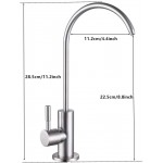 Drinking Water Filter Faucet Stainless Steel Brushed Nickel Kitchen Bar Sink，Lead-Free Modern Water Filter Faucet