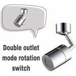 Gusiwhoo 2 Pack 720°Swivel Faucet Sink Aerator， Splash Filter Faucet Kitchen Faucet Accessories ，Installation Bathroom Faucets Face Washing Mouth Washing Eye Washing