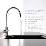 iSpring GA1-BN Heavy Duty Lead-Free Reverse Osmosis Faucet for RO Drinking Water Filtration Systems Brushed Nickel