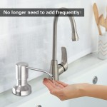 Kitchen Sink Soap Dispenser Extension Tube Kit Stainless Steel 39 Inches Tube Connects Directly to Soap Bottle No More Refills for Dish Soap or Lotion Counter TopBrushed Nickel