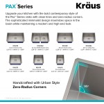 KRAUS Pax 24-inch 18 Gauge Undermount Single Bowl Stainless Steel Laundry and Utility Sink KHU24L