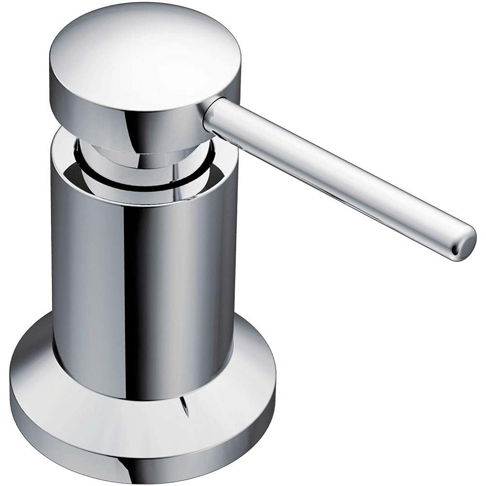 Moen 3942 Deck Mounted Kitchen Soap Dispenser with Above the Sink Refillable Bottle Chrome