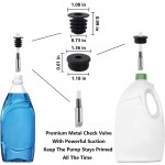 qiwip Sink Soap Dispenser Extension Tube Kit 41'' Extension Tube with Metal Check Valve,Silicone Stopper and Tube Clamp for Kitchen Sink