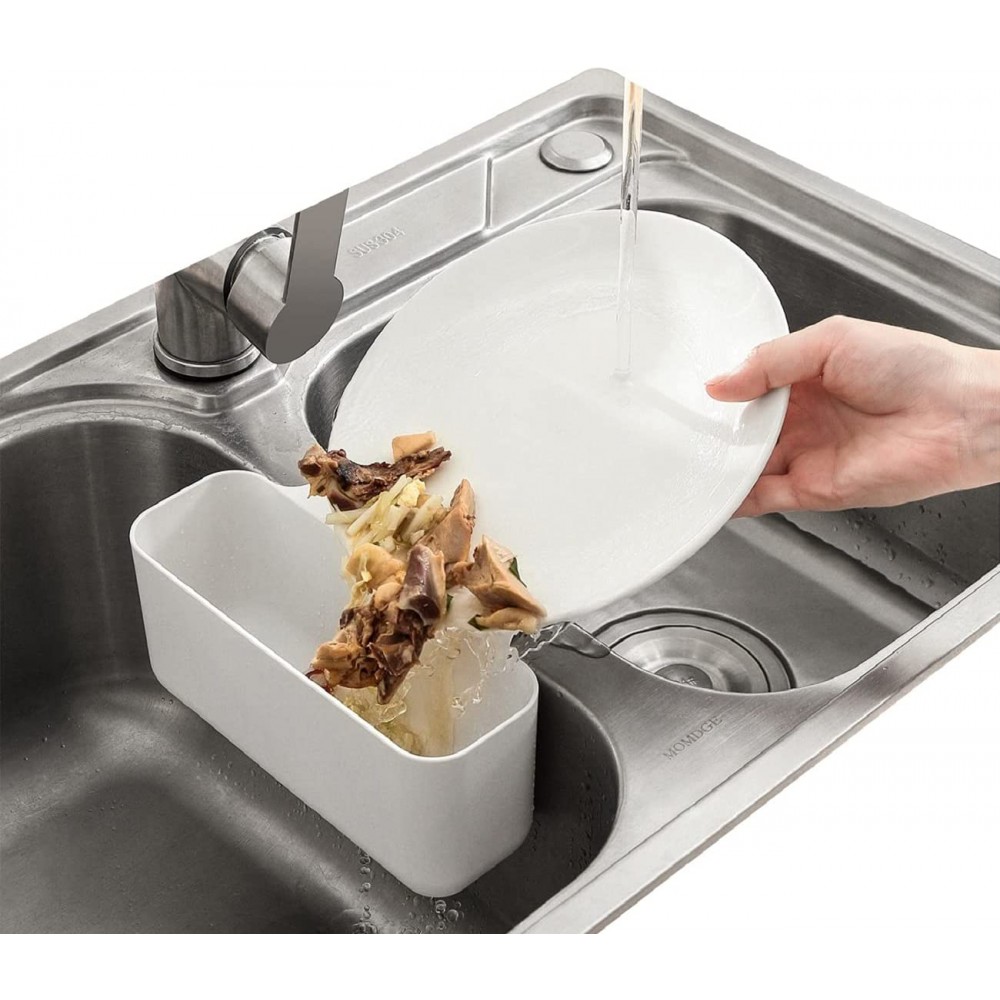 Sink Drain Strainer Basket HDYA Kitchen Food Waste Leftovers Food Catcher Garbage Corner Sink Strainer