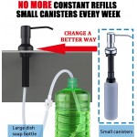 Soap Dispenser Extension Tube Kit with Check Valve 47" Under Counter Soap Dispenser Tube for Kitchen Sink Fit Most Soap Containers Powerful Suction Never Fill The Little Bottle Again SonTiy