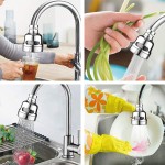 Upgraded 2021 Srmsvyd Movable Kitchen Faucet Head 360° Rotatable Faucet Sprayer Head Replacement Anti -Splash Tap Booster Shower and Water Saving Faucet for Kitchen