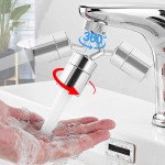 Waternymph Faucet Aerator 720-degree Angle Rotate and Swivel Dual-function Kitchen Sink Faucet Aerators Water Saving Tap Aerator Diffuser Faucet Sprayer-15 16 Inch-27UNS Male Thread-Chrome