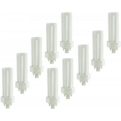 10 Pack PLT-42W 835 4 Pin GX24Q-4  42 Watt Triple Tube Compact Fluorescent Light Bulb