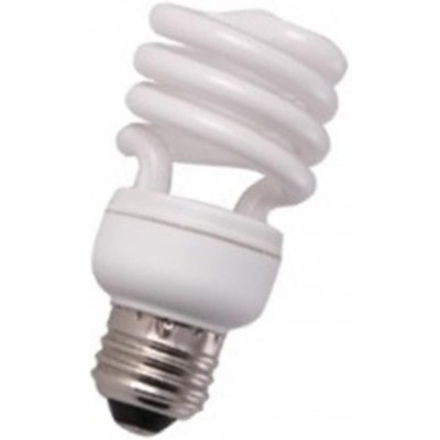 4 Qty. Halco 13W T2 Spiral 5000K Med ProLume CFL13 50 T2 13w 120v CFL Natural White Lamp Bulb