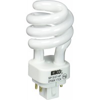 EiKO SP13 27-4P Compact Fluorescent Light Bulb 6-Pack 13 Watts G24q-1 Base T-4 Bulb 3.74" 95mm MOL 1.97" 50mm MOD 2.5mg Mercury Content Liquid HG Form