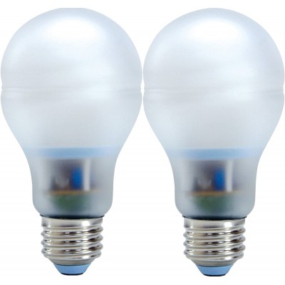 GE 63502 9-Watt 430-Lumen Covered Glass CFL Light Bulb Reveal 2-Pack