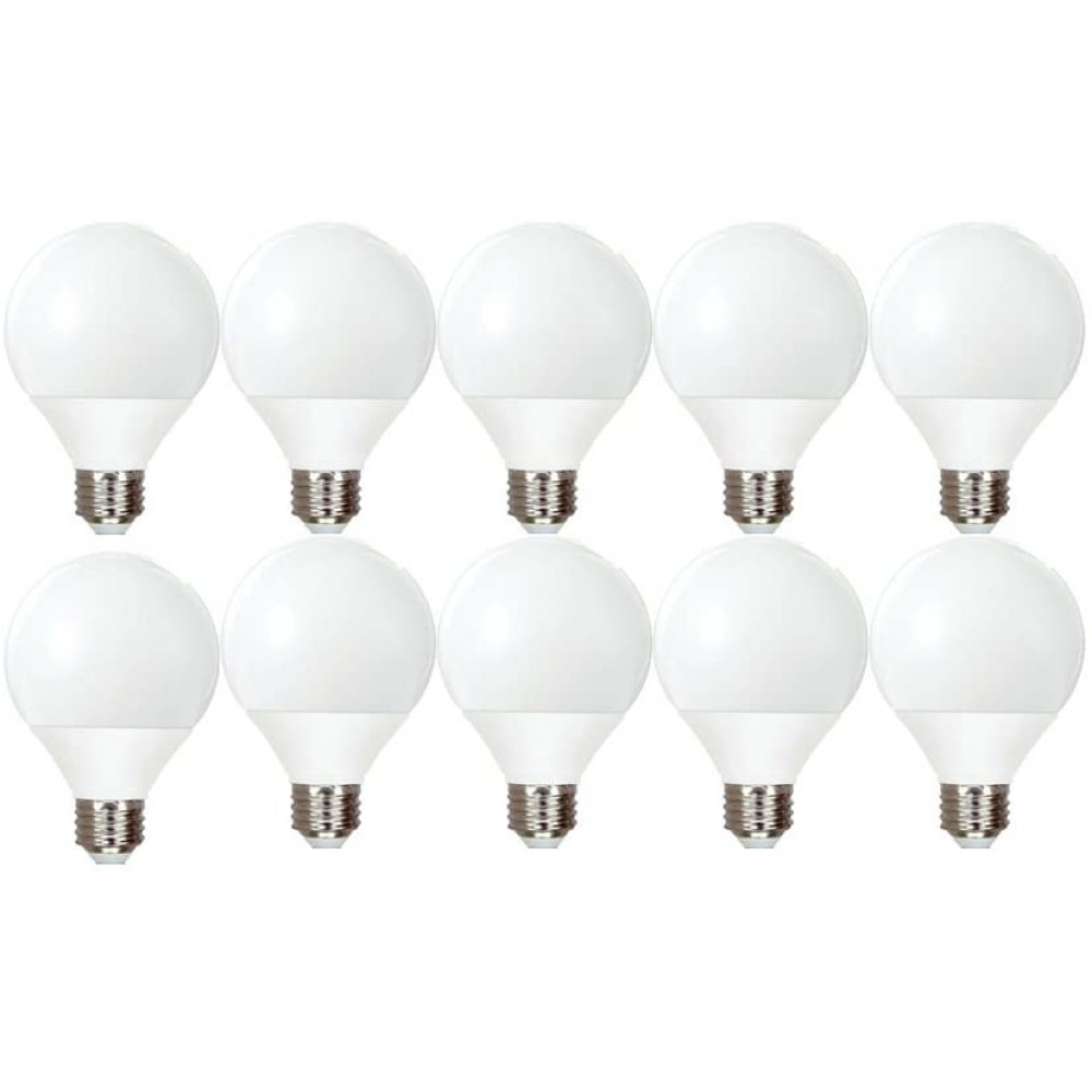 GE Lighting Energy Smart CFL 11-Watt 40-watt replacement 500-Lumen G25 Light Bulb with Medium Base 10 Bulbs