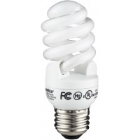 Sunlite SMS13 27K Fluorescent 13W 60W Equivalent CFL T2 Spiral Light Bulbs 2700K Warm White Light Medium E26 Base