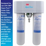 3M Aqua-Pure Under Sink Replacement Water Filter AP-DW80 90 For Aqua-Pure AP-DWS1000 Reduces Particulate Chlorine Taste and Odor Lead Cysts VOCs MTBE