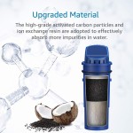AQUA CREST AQK-CF10A NSF Certified Pitcher Water Filter Replacement for Pur Pitchers and Dispensers PPT700W CR-1100C and PPF951K Water Filter Pack of 3