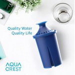 AQUA CREST Water Filter Replacement for Brita ® Classic 35557 OB03 Longlast filter Brita ® Pitchers Grand Lake and More 2 Packs