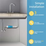 AQUACREST 5KDC Under Sink Water Filtration System Direct Connect Under Sink Water Filter NSF ANSI Tested 5K Gallons Ultra High Capacity USA Tech