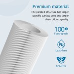 AQUACREST FXHSC 10" x 4.5" Whole House Water Filter Replacement for GE FXHSC Culligan R50-BBSA Pentek R50-BB and DuPont WFHDC3001 American Plumber W50PEHD GXWH40L Pack of 2 Packing May Vary