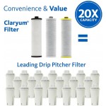 Aquasana AQ-5300+R 3-Stage Max Flow Under Sink Water Filter Replacements 3 Count Pack of 1 White Yellow Black