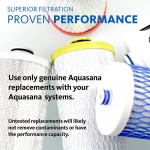 Aquasana AQ AQ-5300R 3-Stage Under Sink Water Filter Replacement Cartridges 3 Count Pack of 1 Red Yellow, Black